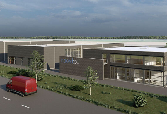 3D Ansicht von der Ammerlandallee neues Noordtec Firmengebäude