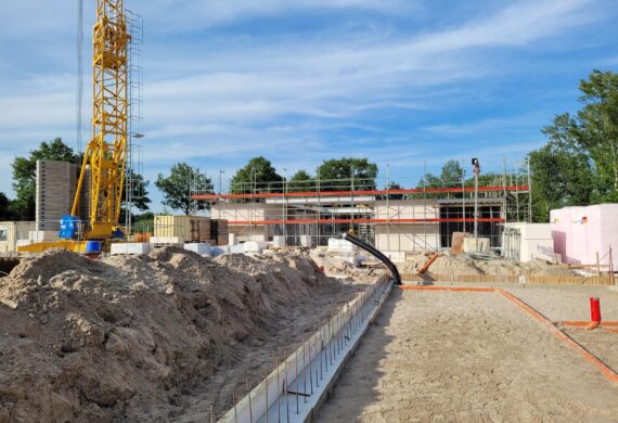 #BAUBLOG | Mauerarbeiten Produktionshalle 1