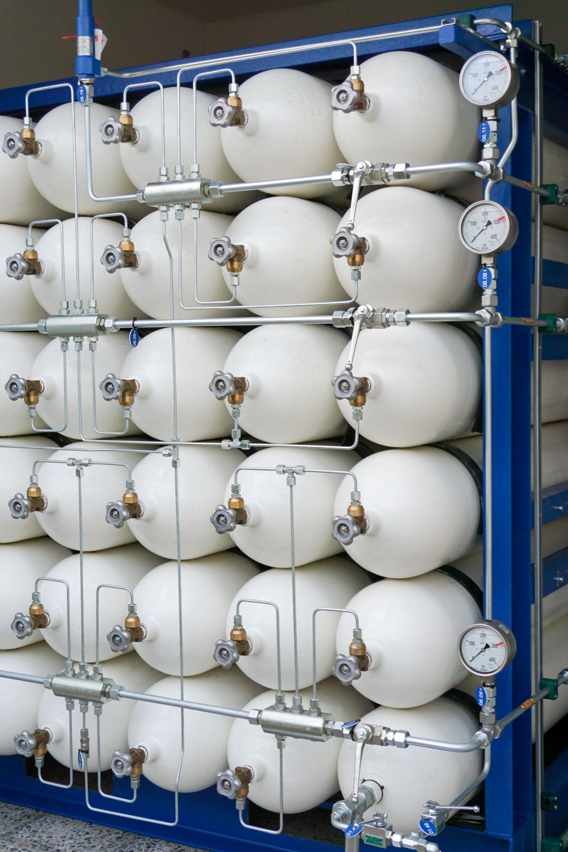 CNG Tanks in einer Tankanlage von Noordtec