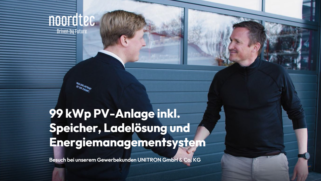 99 kWp PV-Anlage Gewerbekunde UNITRON in Schortens Friesland